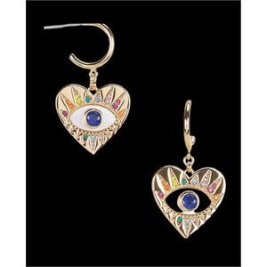 Kate Spade NEW earrings - Evil Eye Huggie Drop Earrings